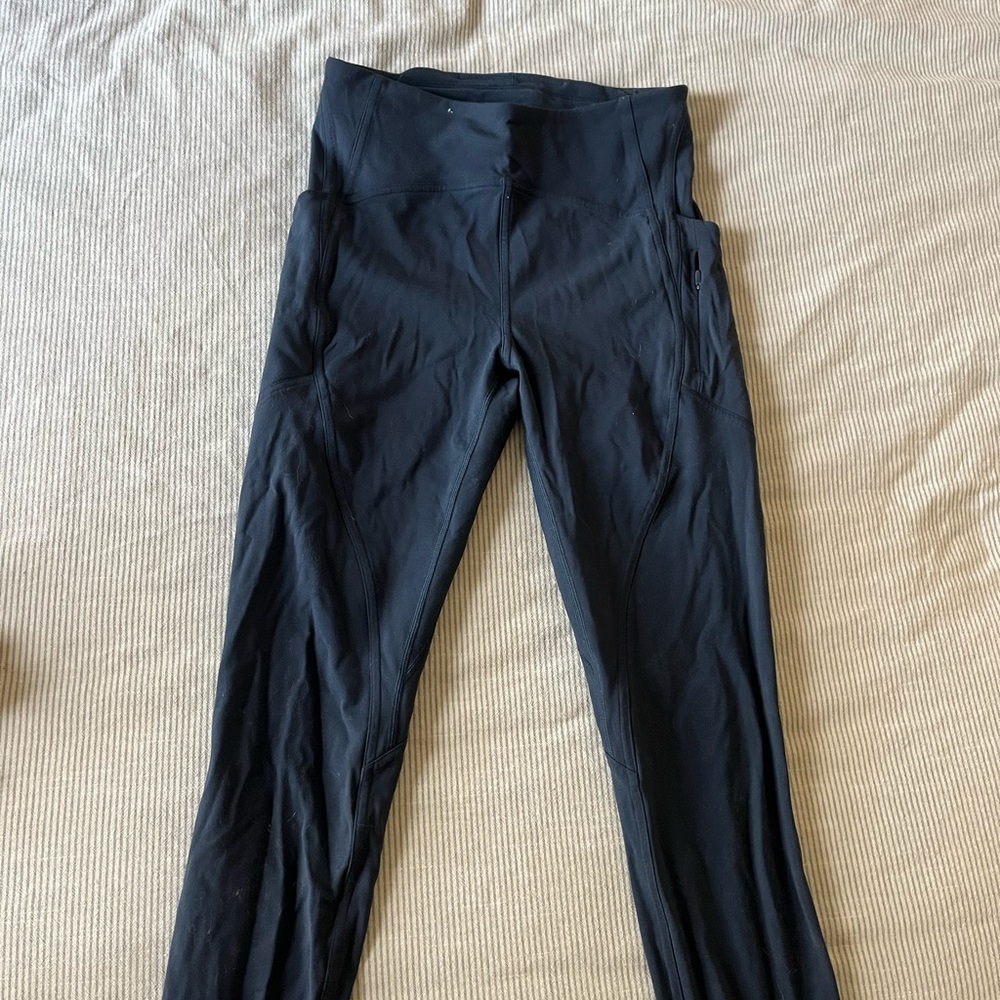 LULULEMON Dark Blue High-Waisted Leggings